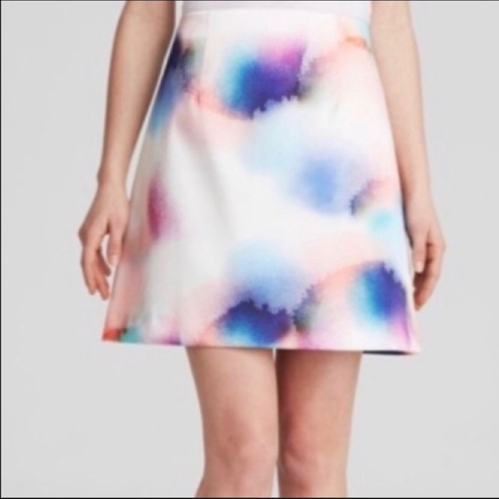 Watercolor Mini Skirt